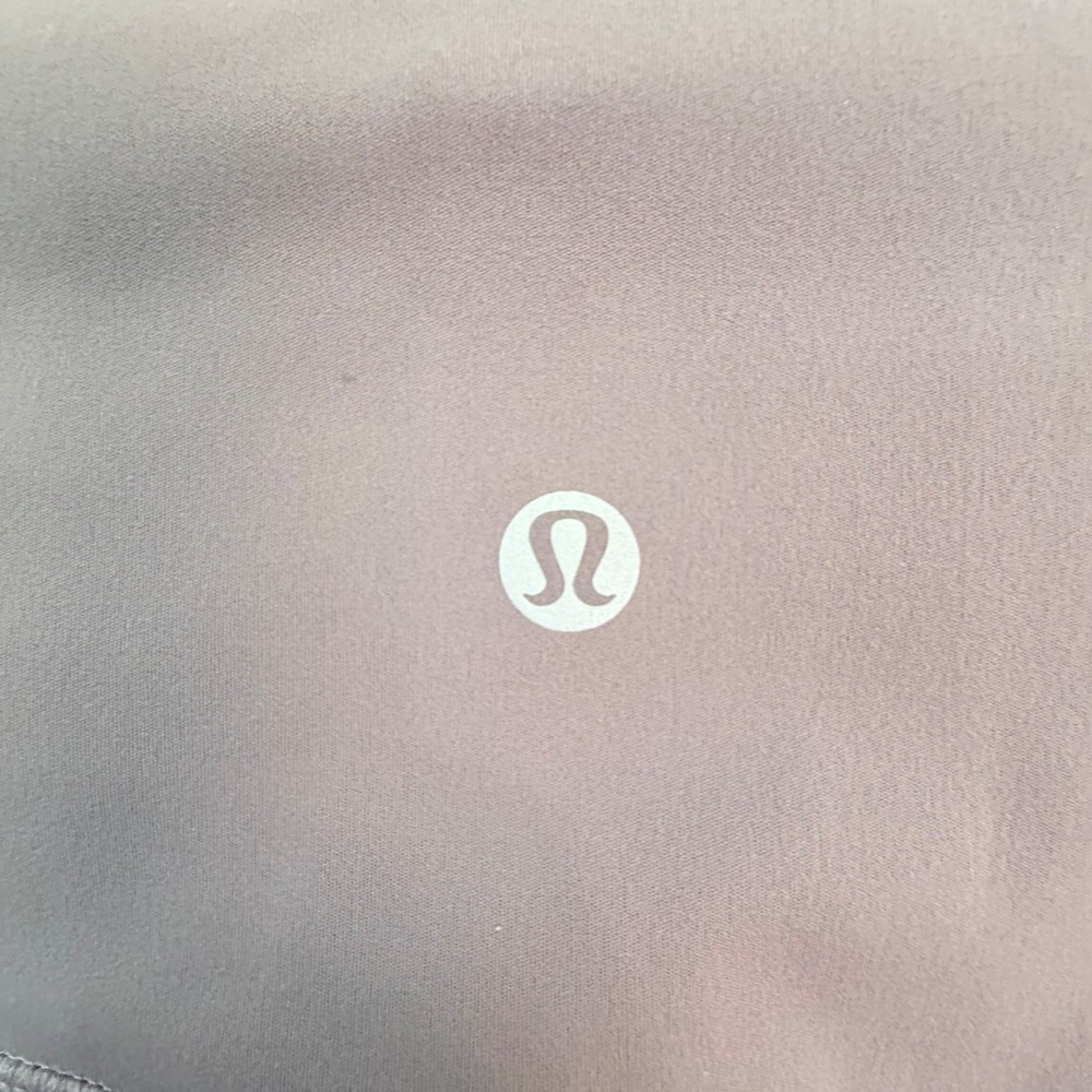 Lululemon High Rise Leggings Womens Mauve Taupe 7/8 Yoga Athleisure No Size Tag - Picture 5 of 14